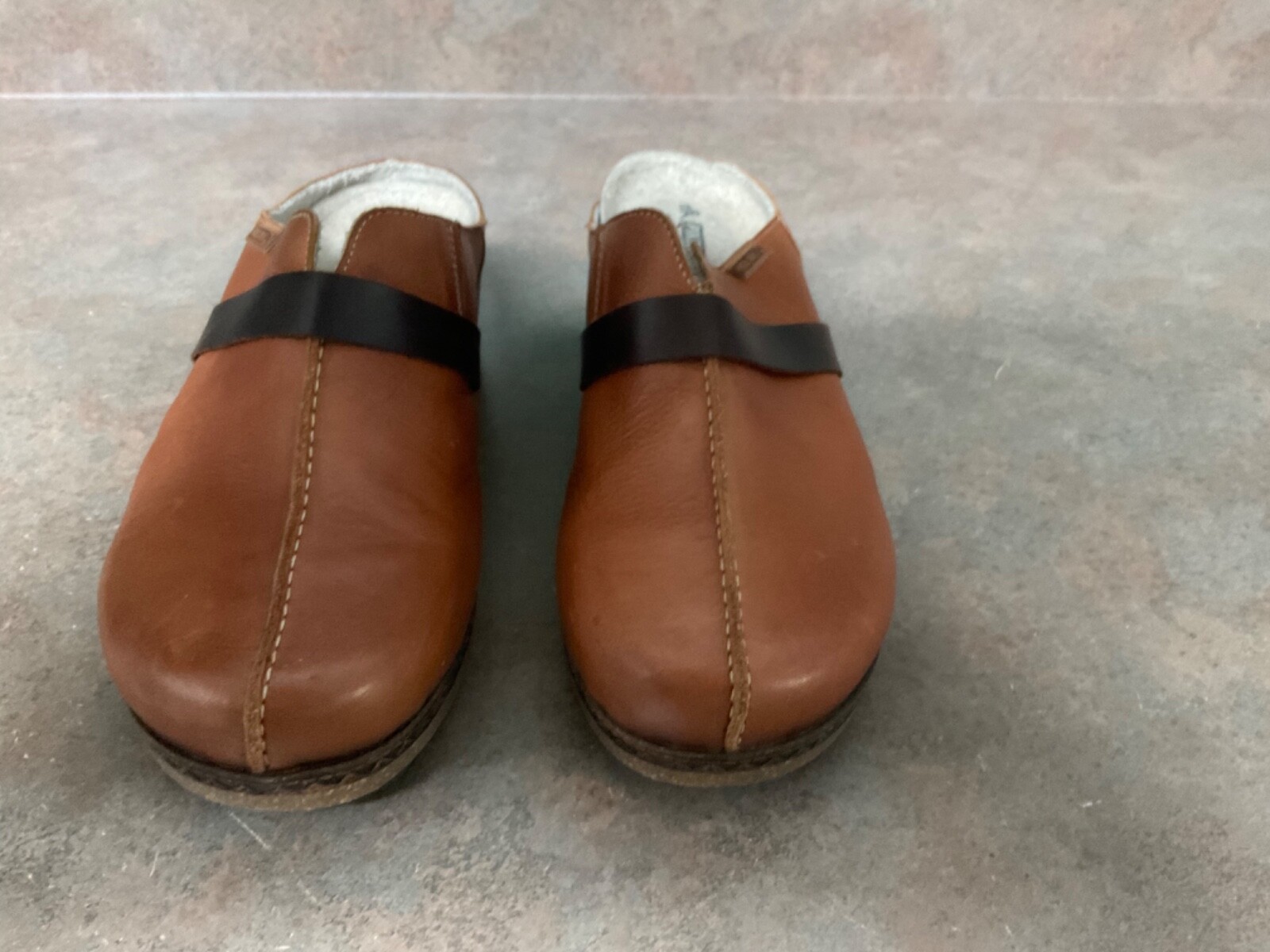 Women’s PIKOLINOS Granda Brown Leather Clogs Mules Sh… Gem