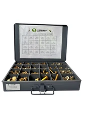 Grade 8 Hex Cap Flange Frame Bolt Zinc Yellow & Locking Flange Nuts Kit - 447 Pc