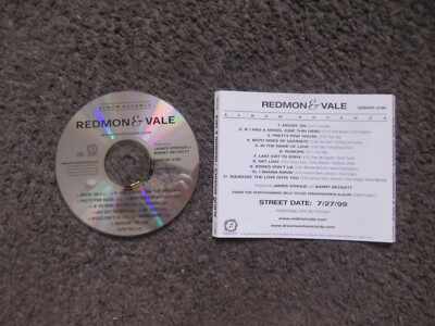 REDMON & VALE (FEMALE COUNTRY DUO) SELF TITLED ADVANCE PROMO 1999 DREAMWORKS CD 