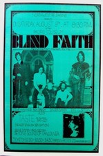 BLIND FAITH / ERIC CLAPTON 1969 VANCOUVER PACIFIC COLISEUM / SUPERGROUP POSTER