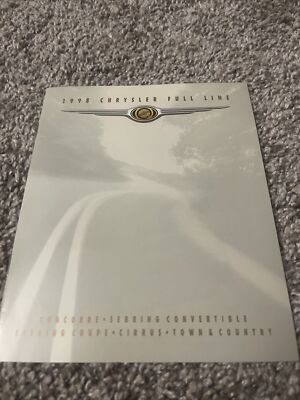 1998 Chrysler Full Line Brochure Sebring Cirrus Concorde