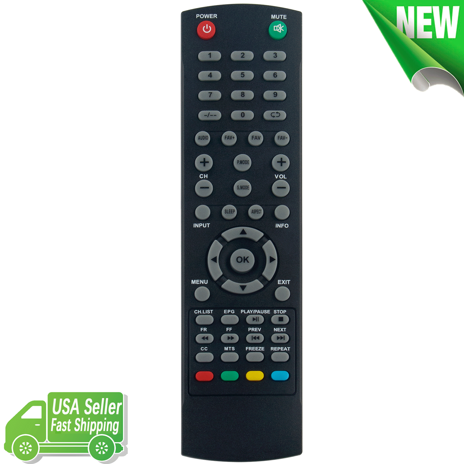 Replace Remote Control for RCA TV RLED4016A-H RLDED3258A-I RTU6549-C RTU5540-B