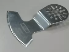 2x Stainless Steel Serrated Offset Sickle Saw Blade Osciallating Multitool Saw 