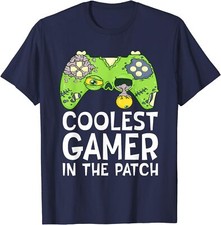 Halloween Coolest Gamer In The Patch Pumpkin Unisex T-Shirt