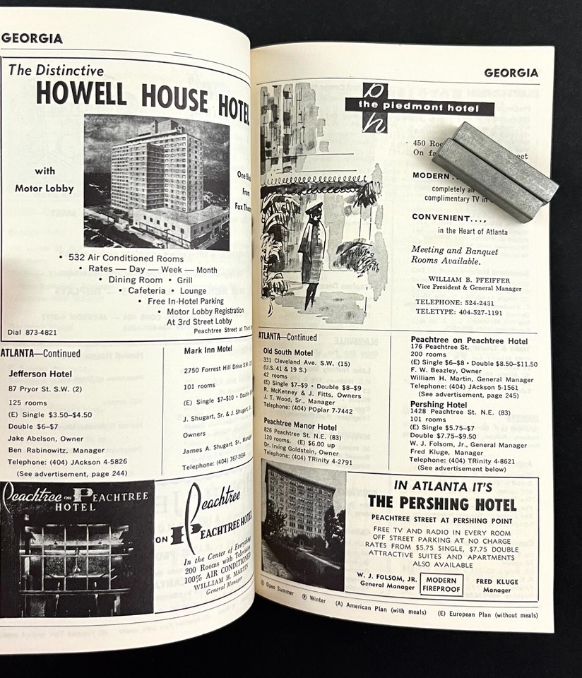 1950s Hotels Motor Inns Motels Vintage Pocket Travel Lodging