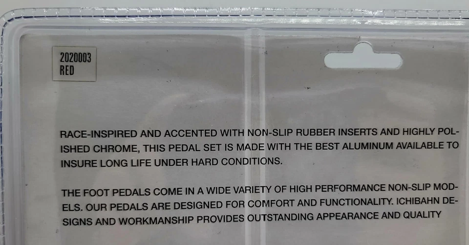 TOTALMENTE NUEVO Ichibahn Auto Styling & Performance Serie Cromo Pedales Manuales ROJOS Foto 4 de 4
