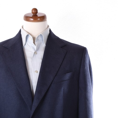 SUITCON Loro Piana Sakko Jacket ca. 58cm Sunset Kaschmir Seide Blau Cashmere Sil - Bild 4 von 17