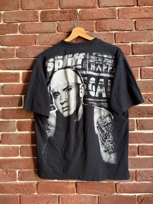 00s Eminem Vintage Rap Tour Tee Hip Hop Rare Band Y2K D12 L | eBay