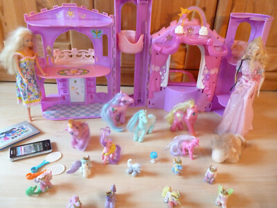 Barbie My little Pony & Filly Pferde Schloss   Spielzeug Paket