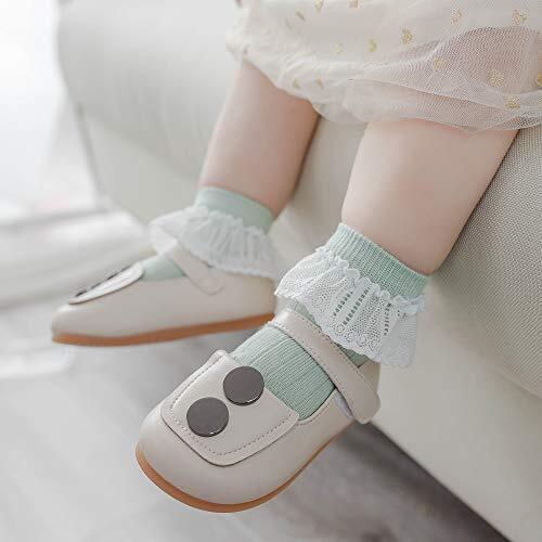 3/4-Pairs Toddler Girl Socks With Big Ruffle Lace Frilly Turn Cuff Dress D 852857