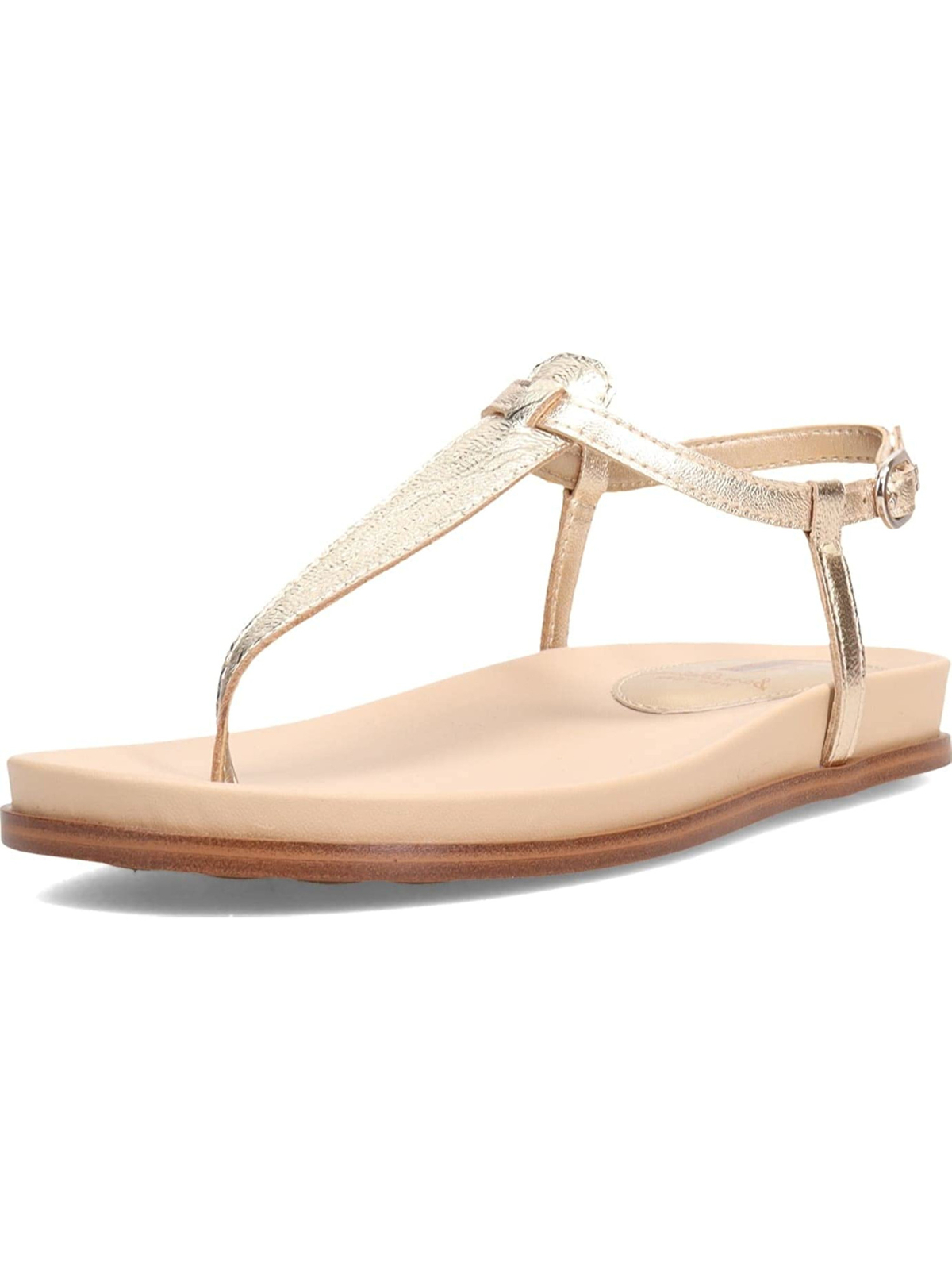 CIRCUS BY SAM EDELMAN Женские золотые босоножки Carolina на ремешках с круглым носком, 10 М