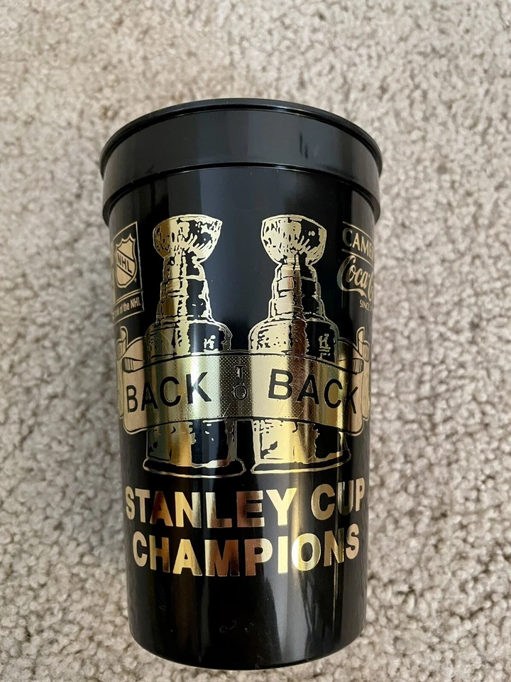 PACK 4 Pittsburgh Penguins 1992 Stanley Cup Champs CivicArena Beer Soda Cup LEER Foto 2 de 4