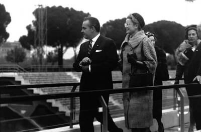 Grace of Monaco and Rainier of Monaco 1959 Rome OLD PHOTO 1