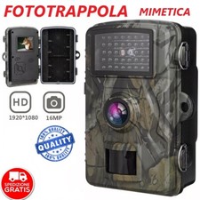 Fototrappola Mimetica Full HD Fotocamera Da Caccia Infrarossi 16 MP Videocamera