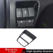 For Acura TLX 2015-2022 ABS Carbon Fiber Inner Headlight Button Frame Cover Trim