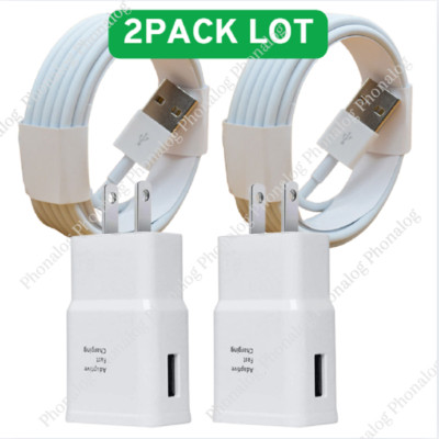 2Pack USB Plug Fast Charging Cube USB Cable For iPhone 14 13 12 11 8 7 6 XR XS X