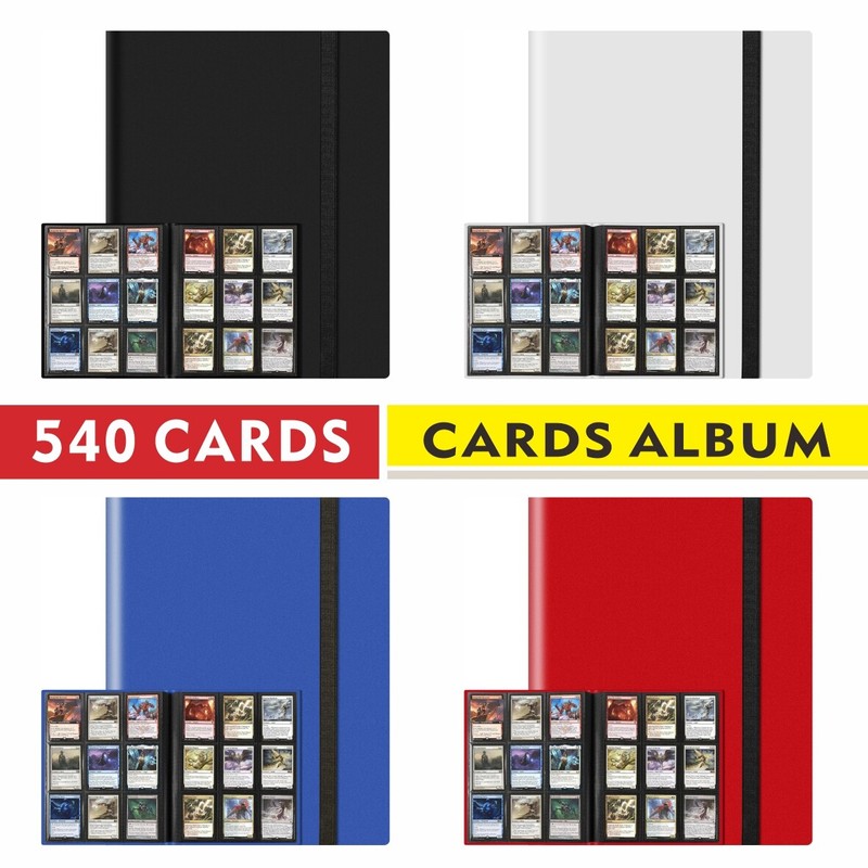 Trading Cards Album Pokemon 540 Cards Game Binder Book Collection Folder Holder
