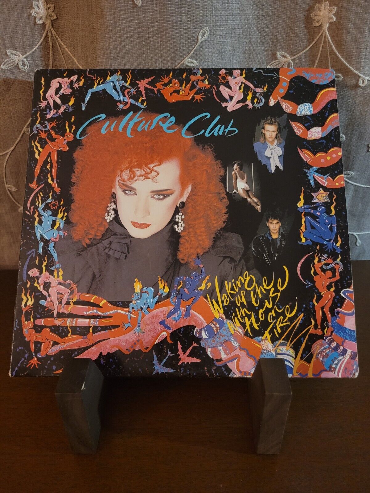 Culture Club Waking Up With The House On Fire 1984 LP Epic QE 39881 w Inner