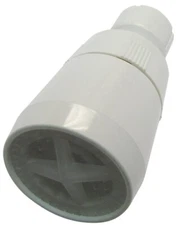 Plumb Pak PP825-15 1/2 in. Plastic White Water Saver Economy Shower head 2 GPM