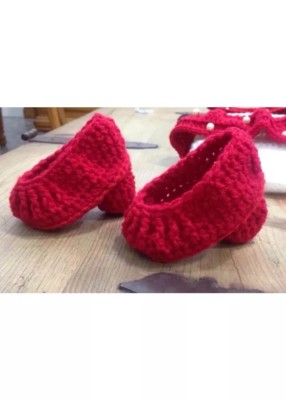 Patucos Bebe Tacon Baile Sevillanas Flamenco Zapato Punto Crochet