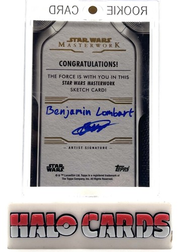 1/1 PACK FRESH 2022 Star Wars Masterwork Queen Amidala Sketch Benjamin Lombart - Picture 2 of 2