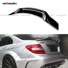 For Mercedes Benz W204 C250 C300 C63 RT Style 08-14 Gloss Blk Trunk Spoiler Wing
