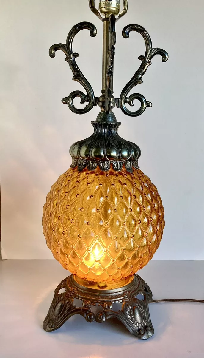 Amber table lamp outlet