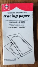Vintage Dyno Washable Dressmaker's Tracing Paper Transfer Patterns to Fabric NEW