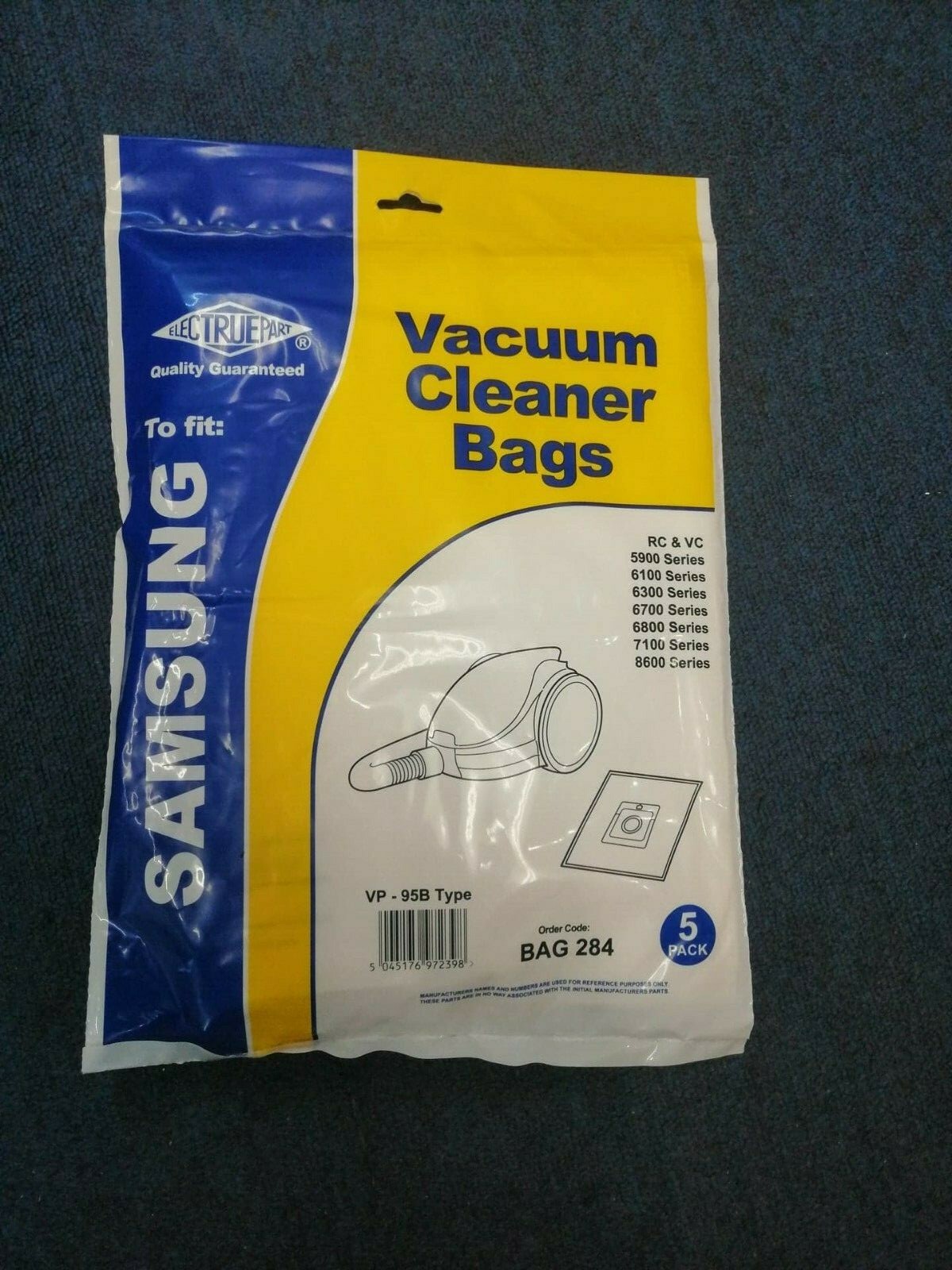 SAMSUNG VACUUM CLEANER BAG 5900 7100 8600 RC & VP 95B Micro Filtration
