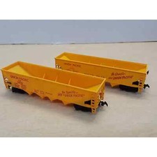 HO Scale Gauge TYCO Union Pacific Train Car Hopper Pair of 2