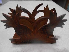 Vintage Metal Pineapple Napkin/ Mial Holder Rustic