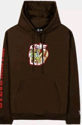 WWE X STONE COLD STEVE AUSTIN Thick Heavy Hoodie HELL YEAH Red