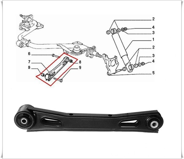 Arm Federung Hinterachse Anpassbar Auf Fiat Panda 141 01/1986- >-image