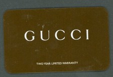 Genuine Gucci Card Watch Empty Two year Limited Warranty