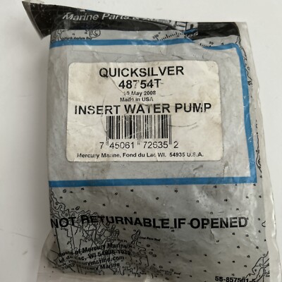 Mercury Quicksilver Insert Water Pump With Wear Plate 48754T OMC46