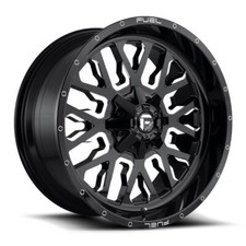 20 Inch Black Wheels Rims Fuel Stroke D611 Chevy Silverado Gmc Sierra 1500 20x9