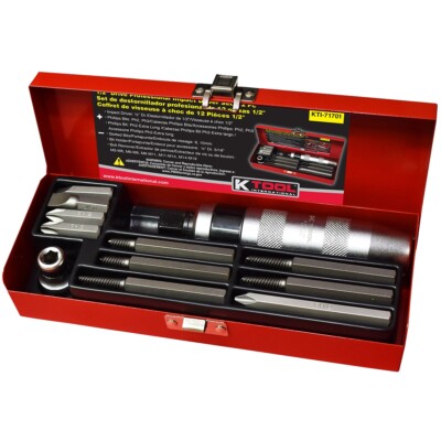 12-pc 1/2'' Drive Professional Impact Driver Set KTI71701 Brand New!