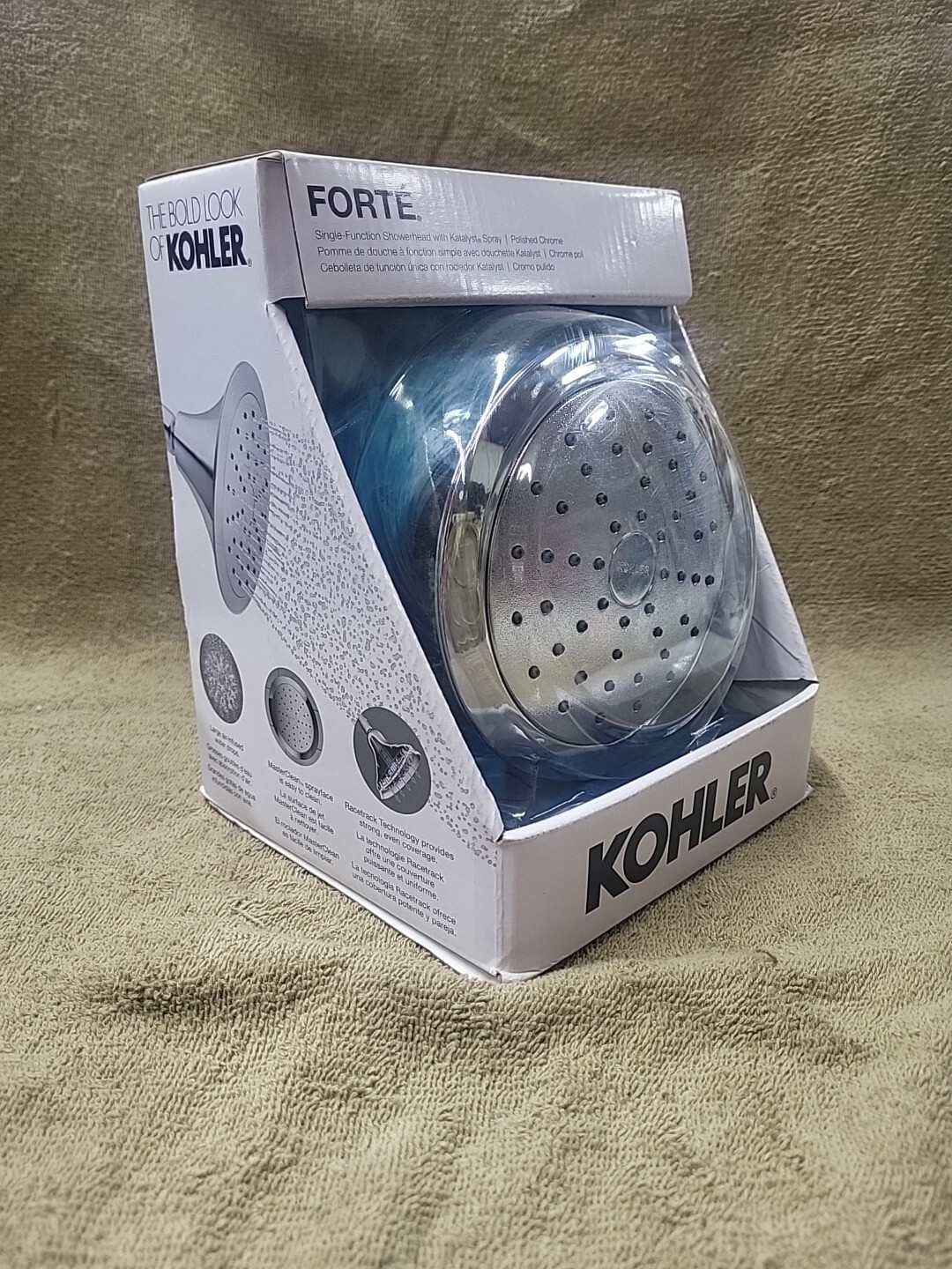 Kohler Forte 1Spray 1.75 GPM Fixed Showerhead, Chrome R10282GCP