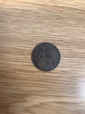 1910 Bronze One Penny Coin Edward VII Collectors Item