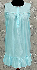 SoieRose 100 Cotton Victorian Sleeveless Ruffle Hem Nightgown - SR-1151