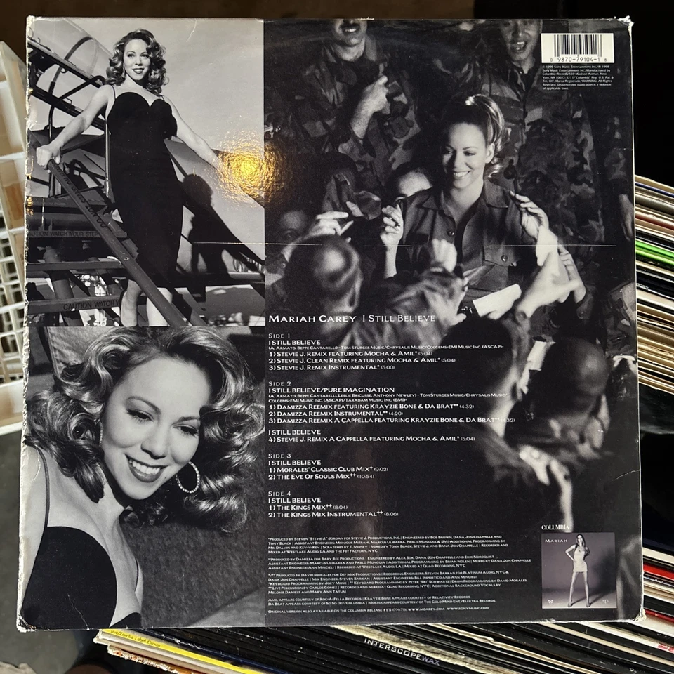 MARIAH CAREY - I STILL BELIEVE (REMIXES) (VINYL 2EP)  1998 - PROMO COPY Foto 2 de 2
