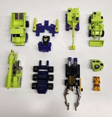 Vintage 1984 Transformers G1 Devastator Constructicons 4 Vehicle Parts Lot Misc
