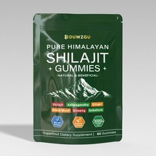 Himalayan Shilajit Gummies 3000mg Adaptogen Energy Support 60 Ct