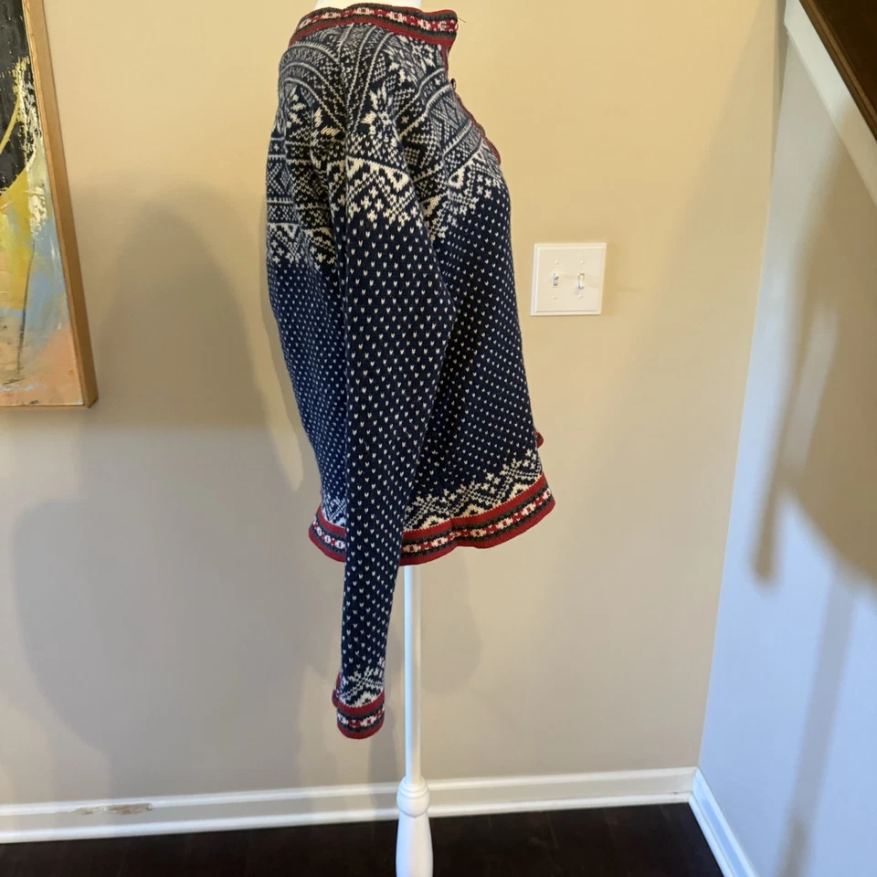 Suéter de Lana LL Bean Fair Isle Vintage Años 90 Para Mujer Talla Mediana Colorido Foto 4 de 4