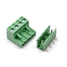 10 Sets 4Pin 5.08mm Pitch PCB Pluggable Terminal Block Connectors Right Angle