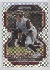 2022 Panini Prizm Draft Picks Power Plaid Prizm 35/35 Nick Biddison #PDP135 2p7