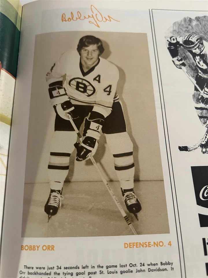 Stanley Cup 1975 Programa de Playoffs Boston Bruins Chicago Black Hawks Bobby Orr Foto 4 de 4