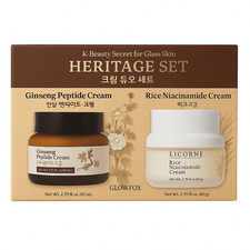 GLAMFOX Heritage Set with Ginseng Peptide Cream And Rice Niacinamide Cream Bundl