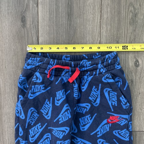 Nike Boys M Jogger Sweatpants Blue All Over Print - Picture 8 of 9