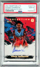 AUSAR THOMPSON 2021 Inception Overtime Elite OTE Autograph PSA 10 RED /75 AUTO!